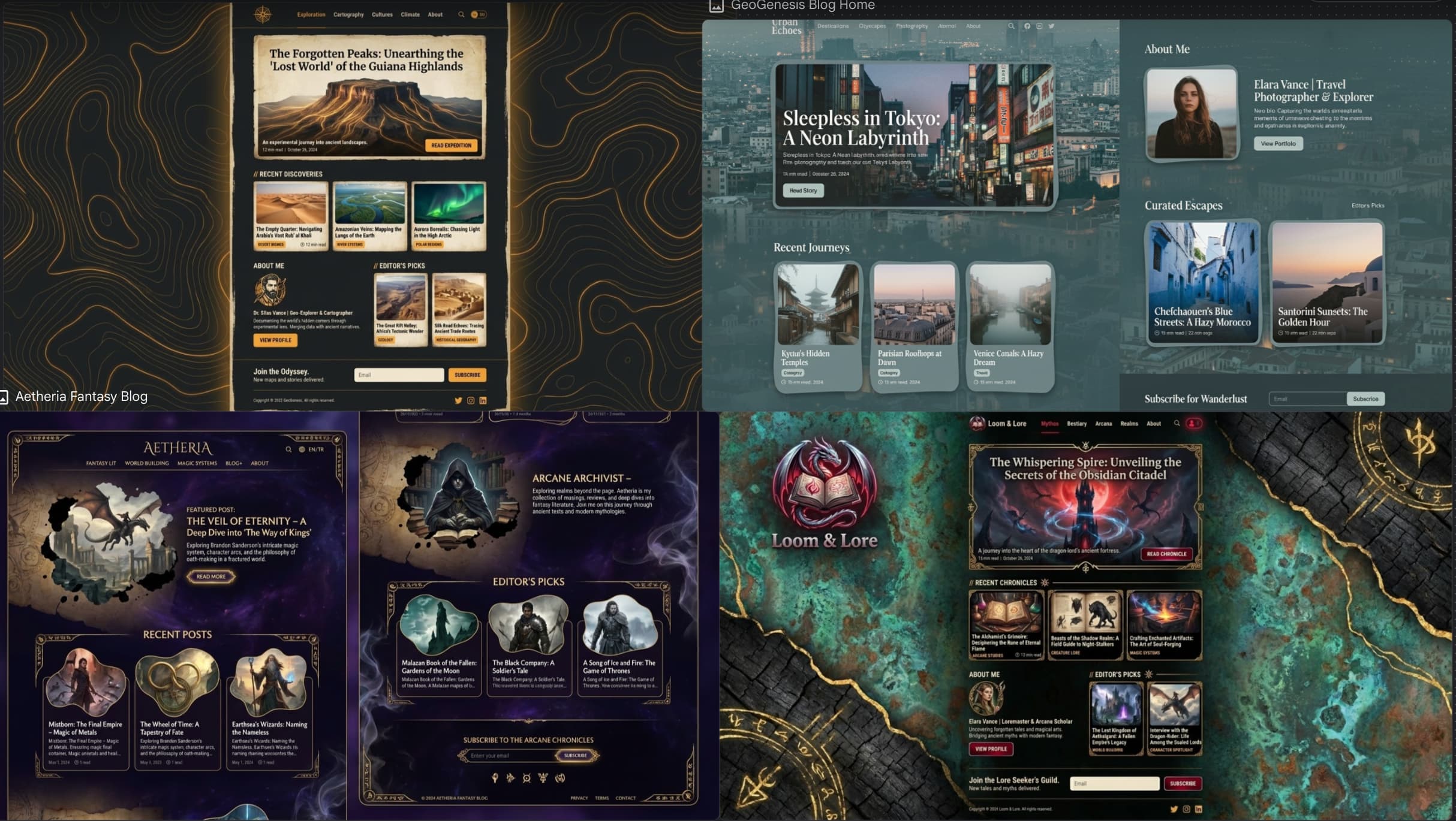 Concept design examples